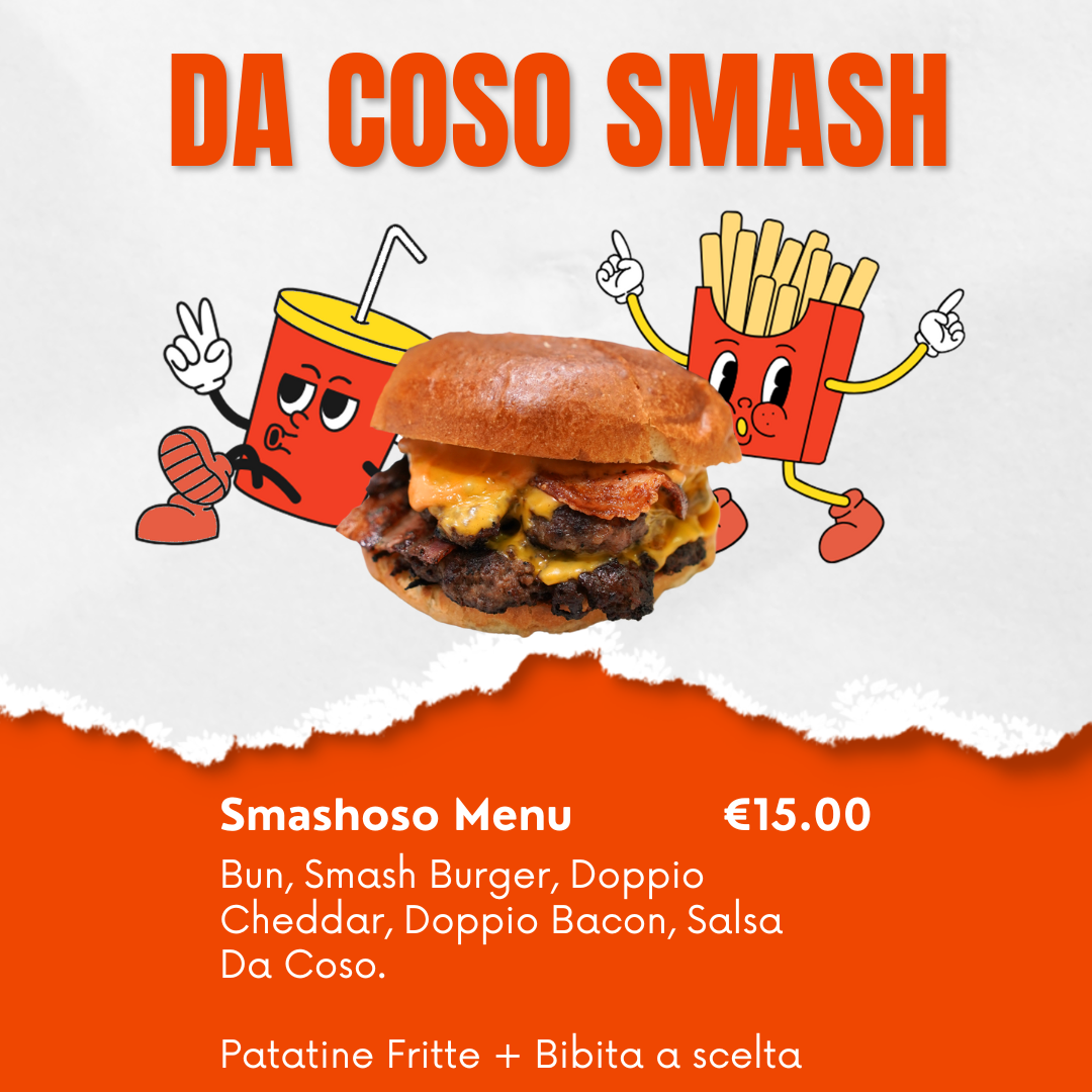 Smashoso Menu